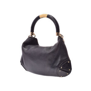 Gucci Handle Leather Hobo Black Indy Bag Top Babouska